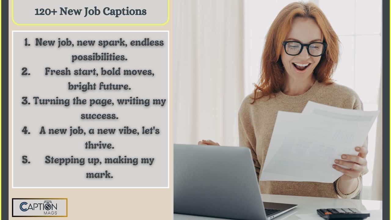 120+ Best New Job Captions For Instagram