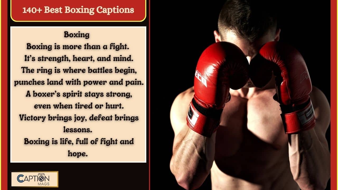 140+ Best Boxing Captions For Instagram In 2024