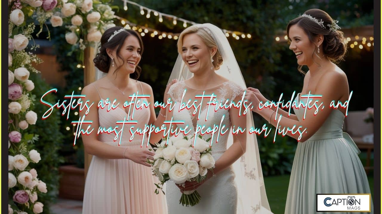 145+ Best and Powerful Sister Wedding Captions for Instagram