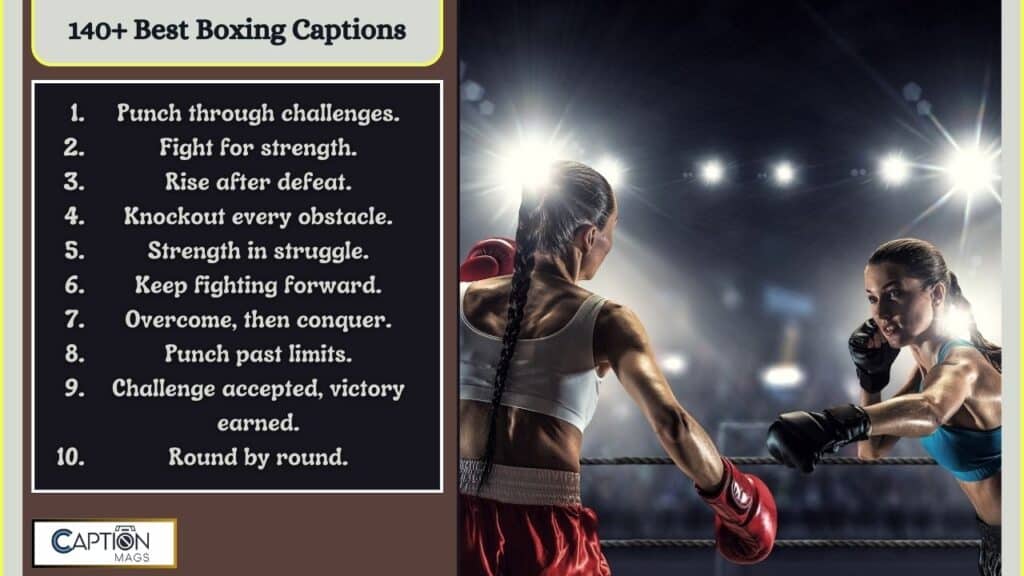 140+ Best Boxing Captions For Instagram In 2024
