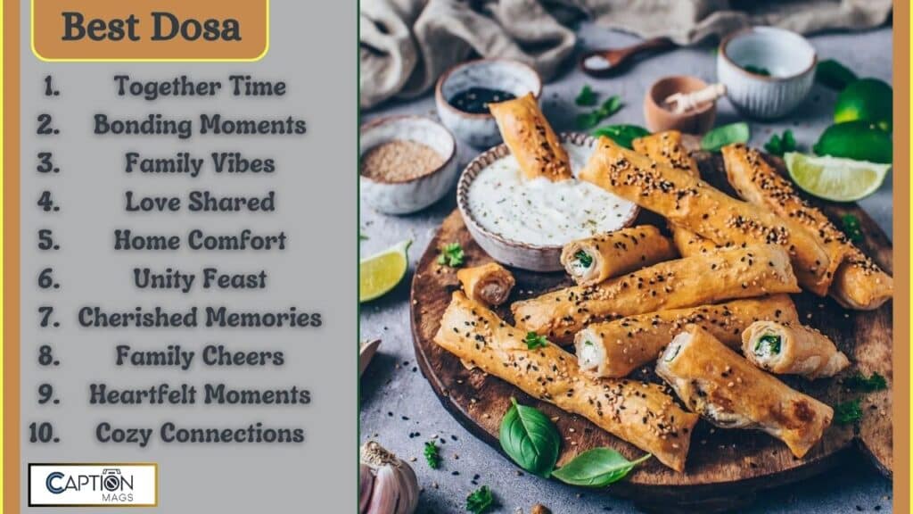 130+ Best Dosa Captions For Instagram In 2024
