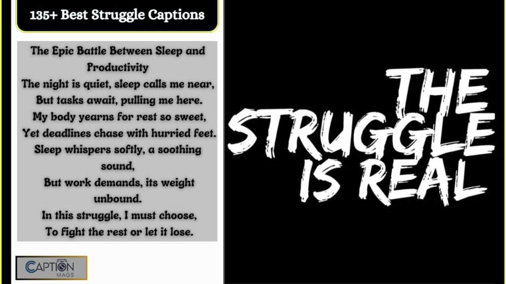 135+ Best Struggle Captions For Instagram & Quotes
