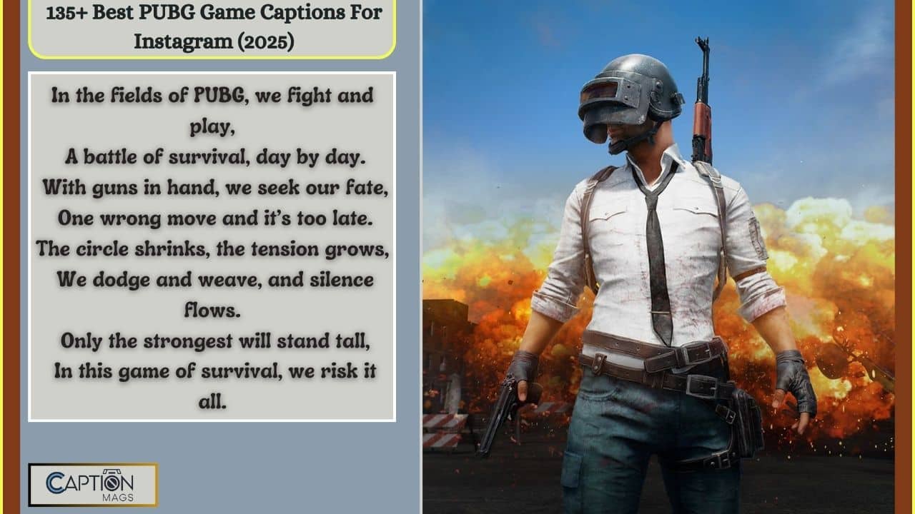 135+ Best PUBG Game Captions For Instagram (2025)