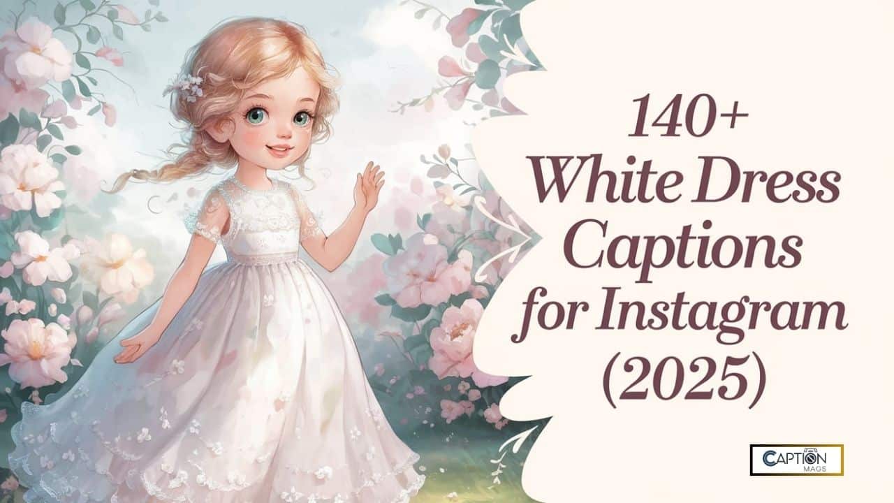 140+ Best White Dress Captions For Instagram (2025)