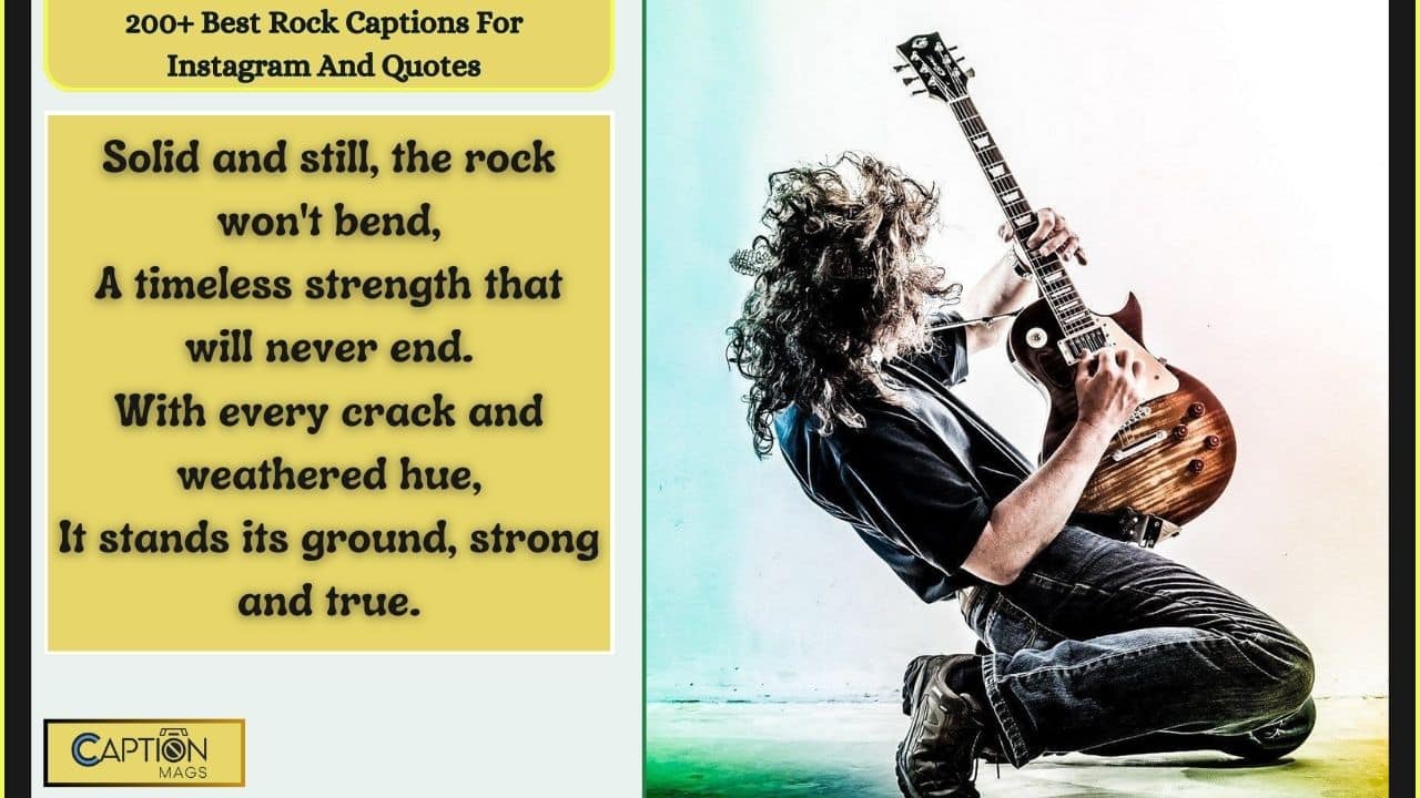 200+ Best Rock Captions For Instagram And Quotes