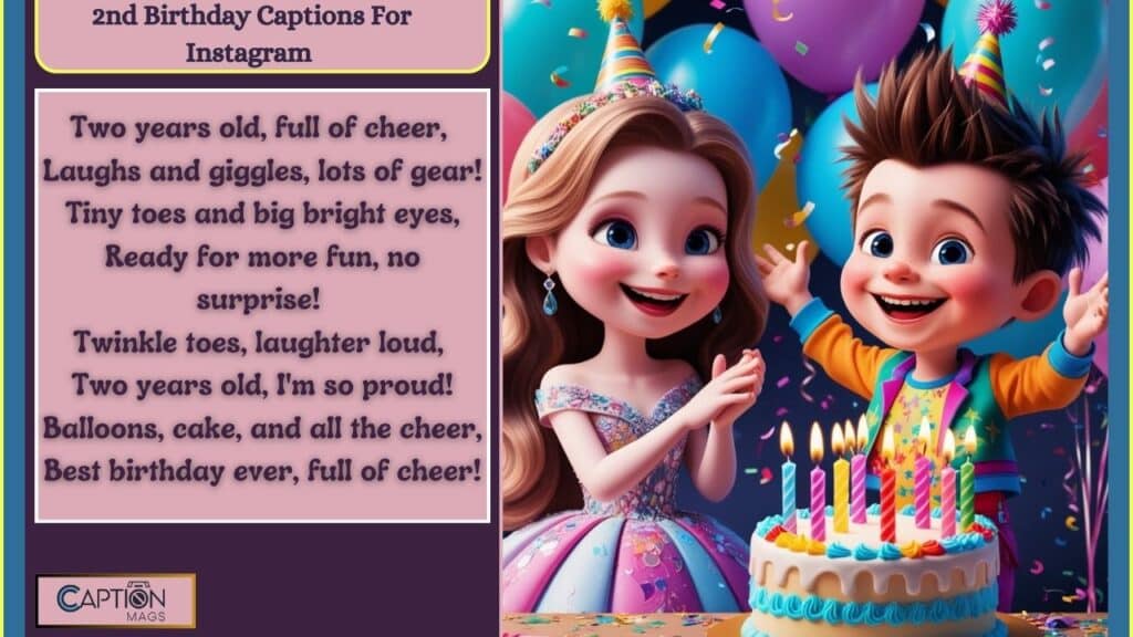 2nd Birthday Captions For Instagram