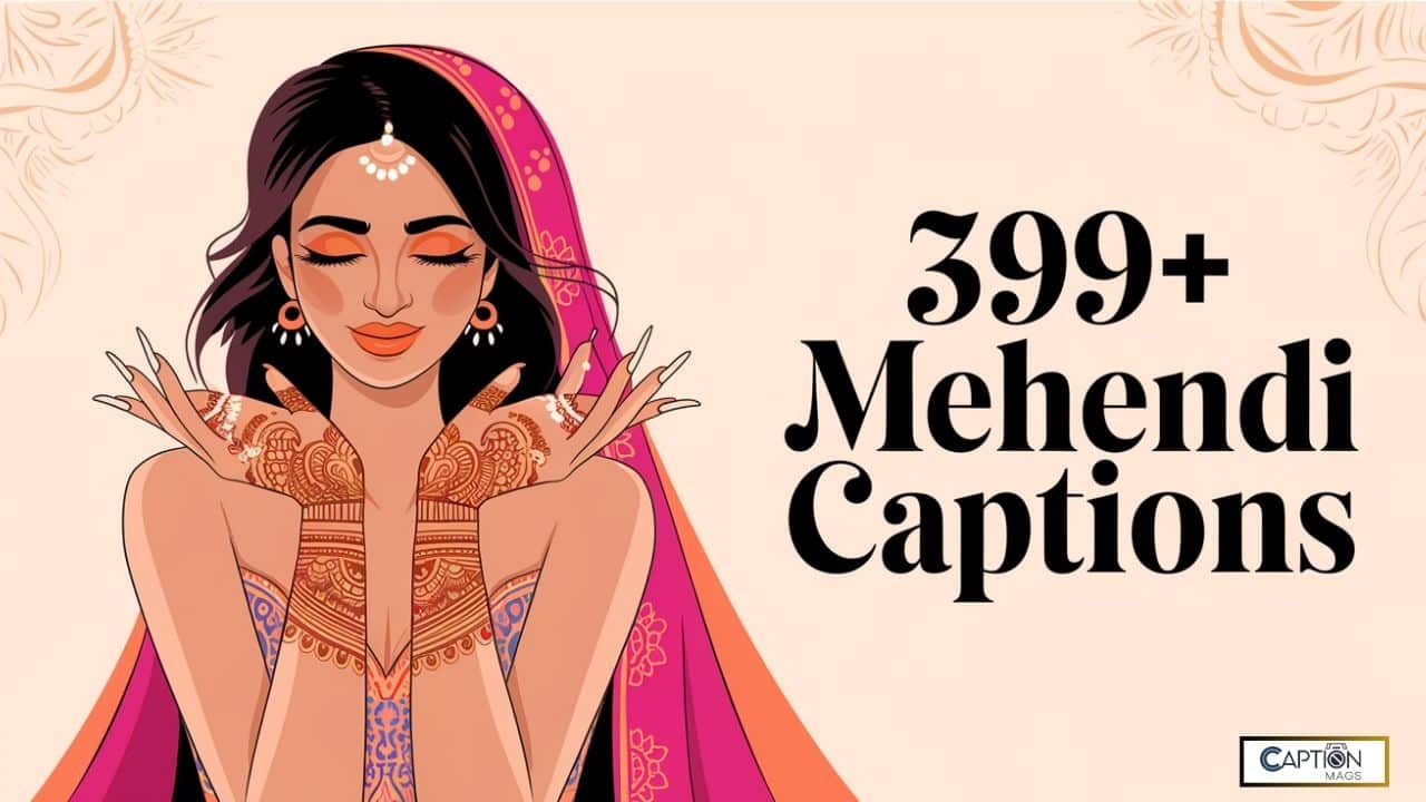 399+ Fun And Quirky Instagram Captions For Mehendi And Sangeet Faction Outfits