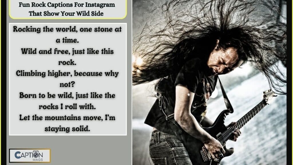 Rock Captions For Instagram