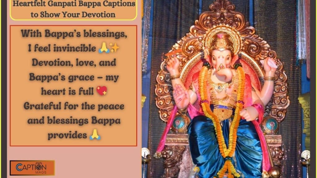 ganpati bappa caption