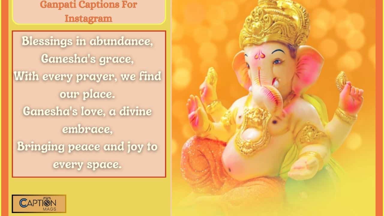 199+ Best Ganpati Captions For Instagram - Ganpati Bappa Captions