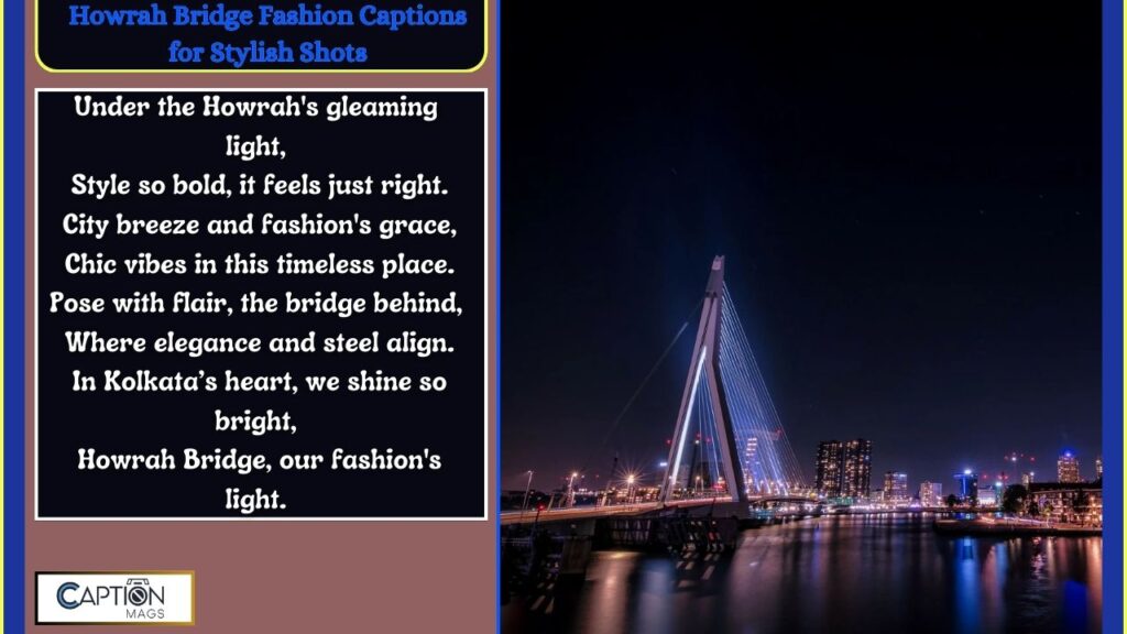 Howrah Bridge Captions