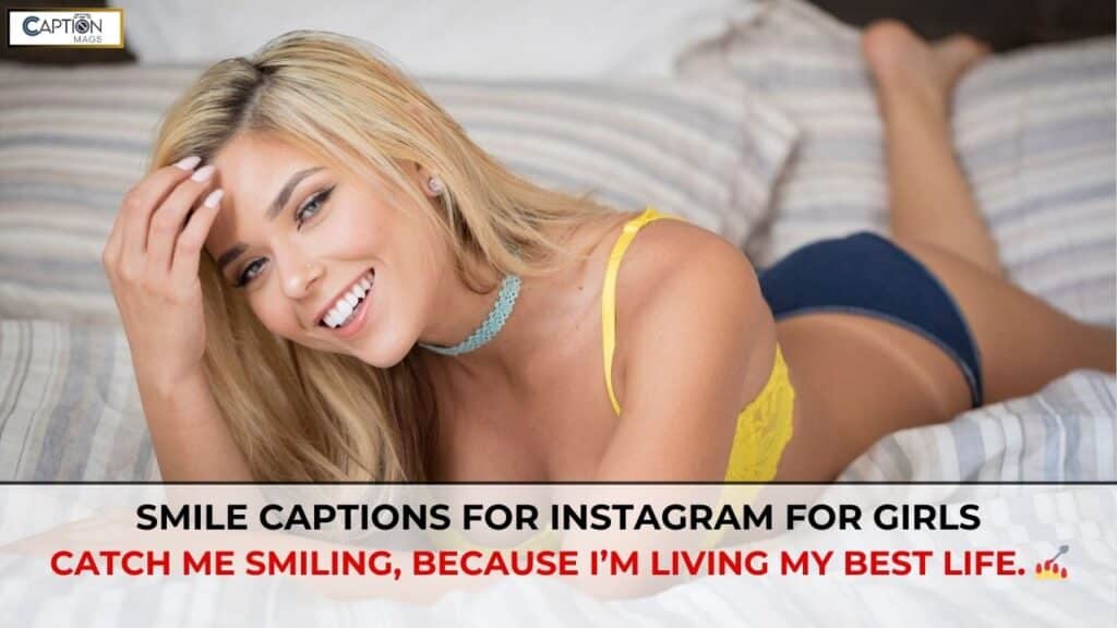 smile captions for instagram for girl